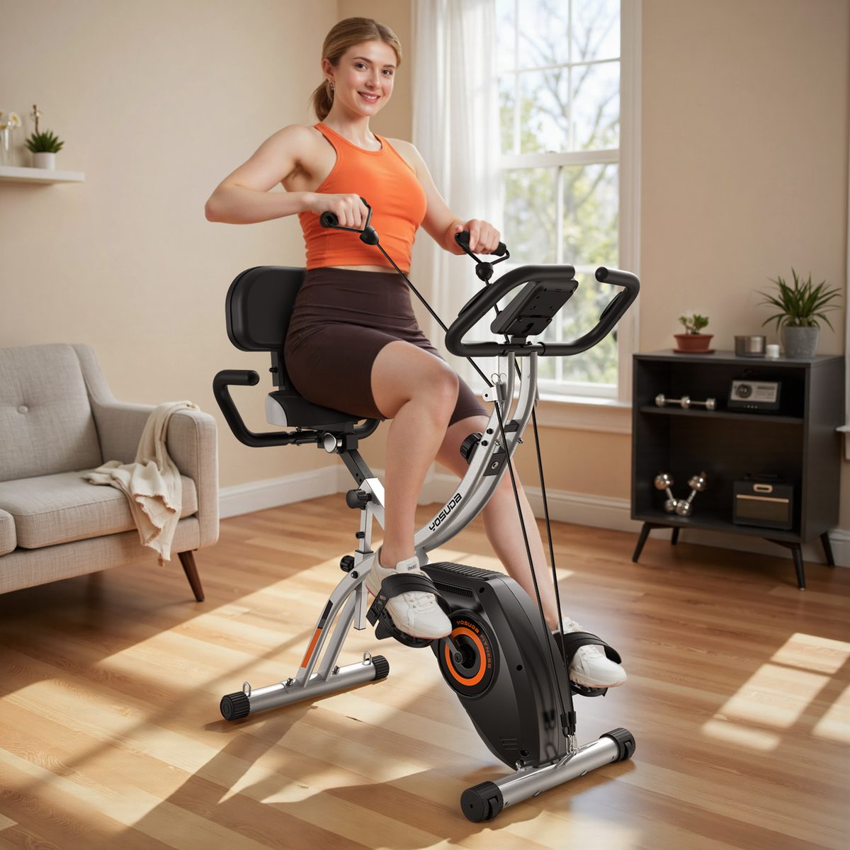 Folding Exercise Bikes by YOSUDA