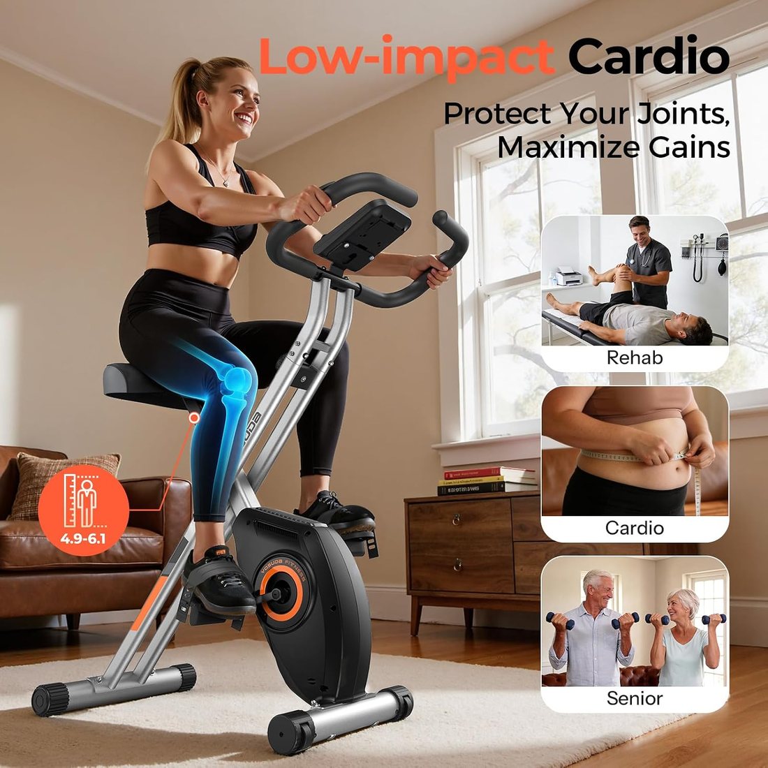 2-in-1 Folding Magnetic X-Bike view 6