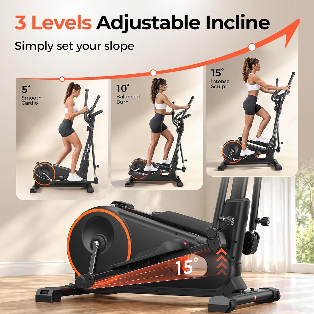 3-Level Incline Elliptical EM6 view 3