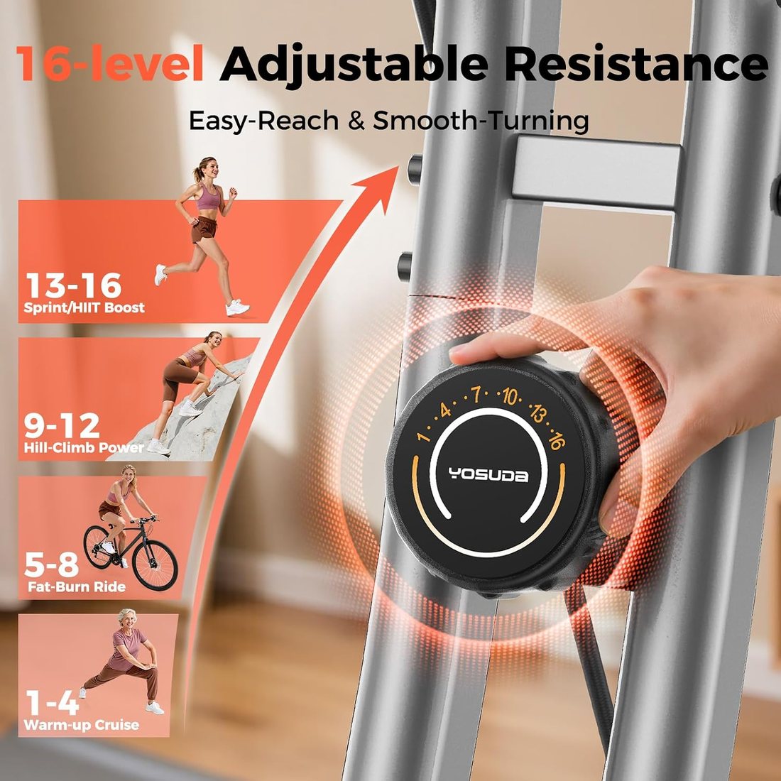5-in-1 Folding Exercise Bike view 5