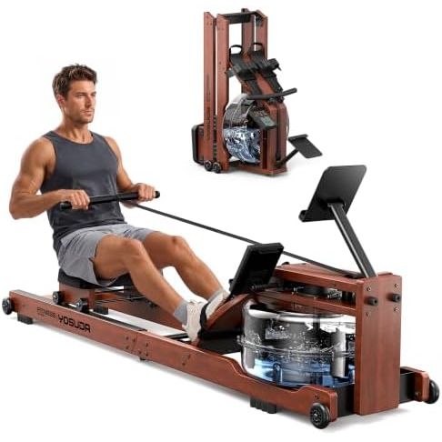 YOSUDA classic 22 liter water rower in beech wood