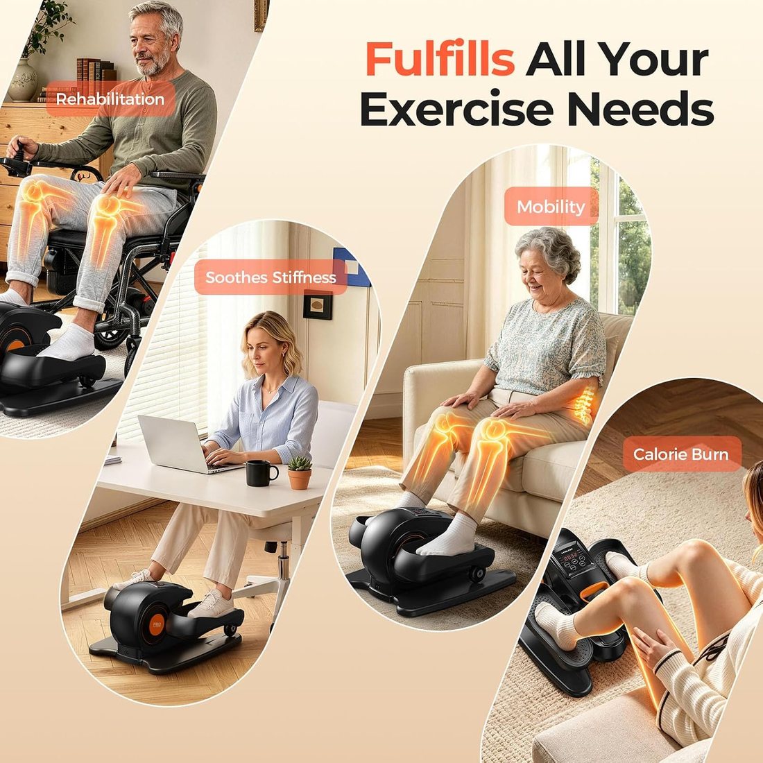 Classical Under Desk Elliptical YSD-SE view 4