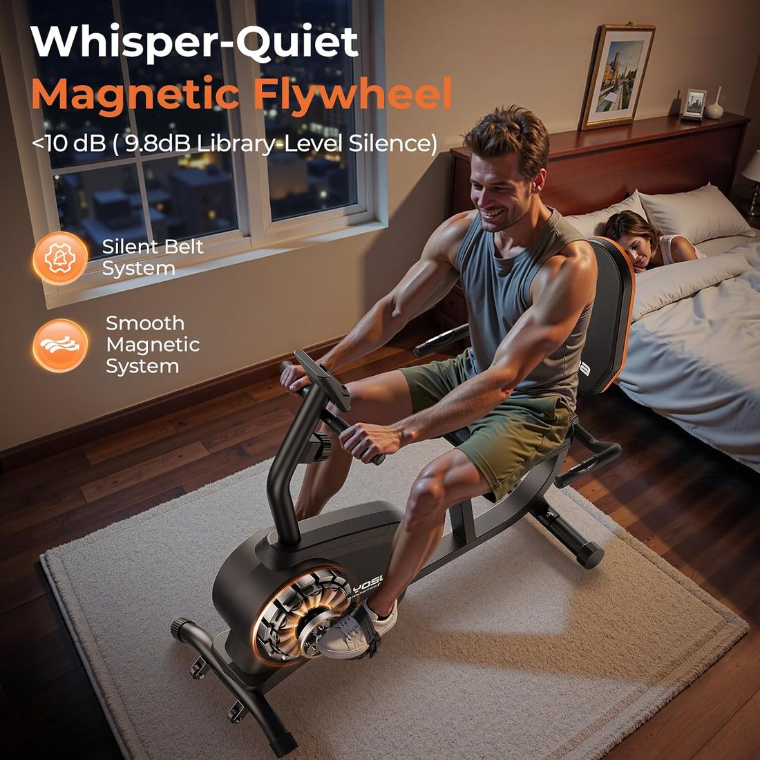 Compact Recumbent Exercise Bike view 4