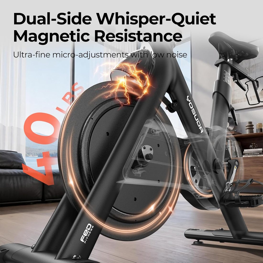 High-End Magnetic Spin Bike view 4