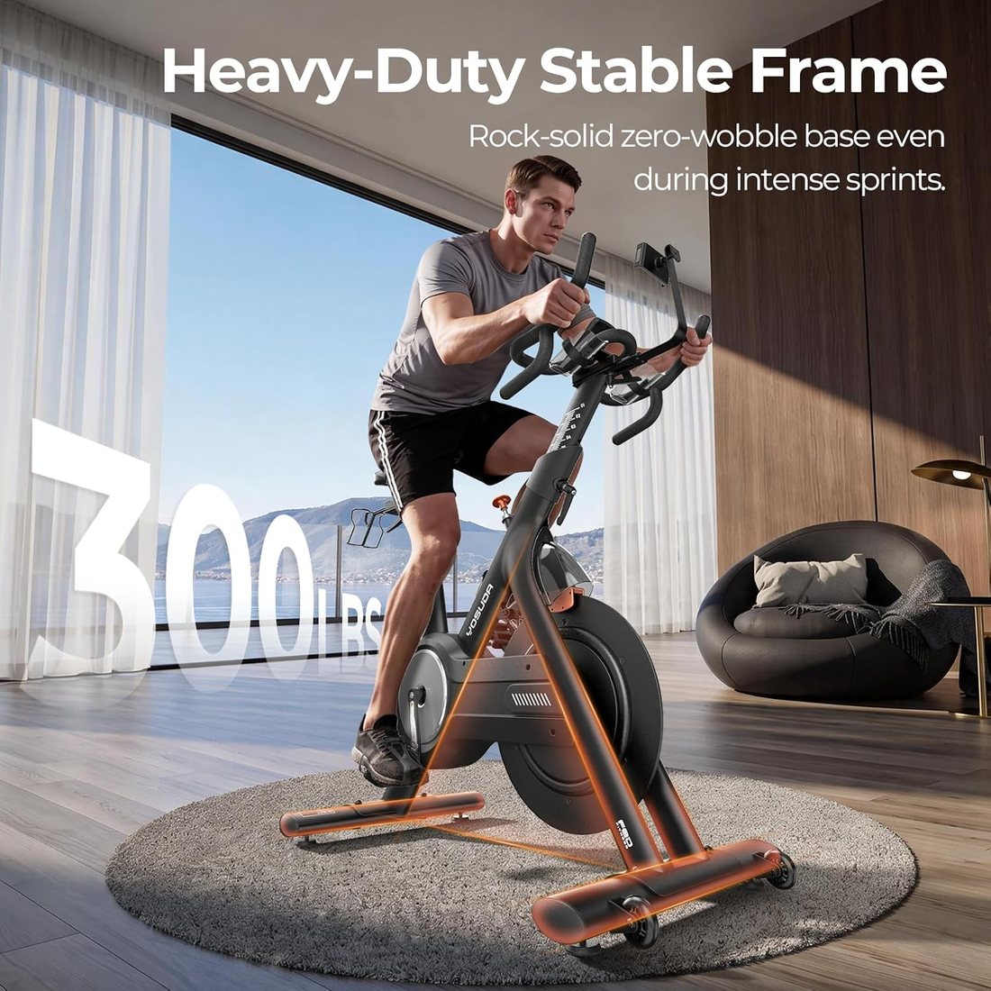 High-End Magnetic Spin Bike view 6