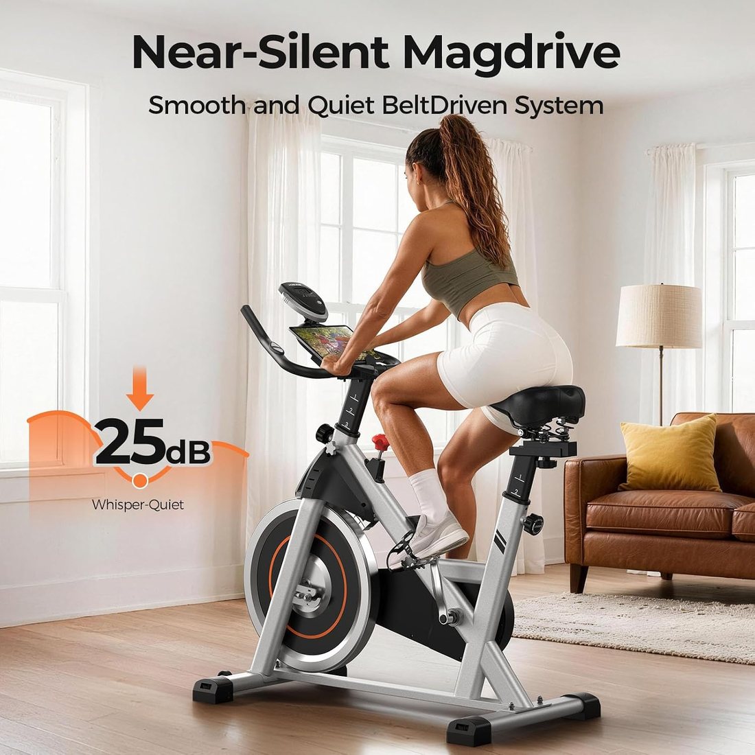 Magnetic Exercise Bike 002C view 6