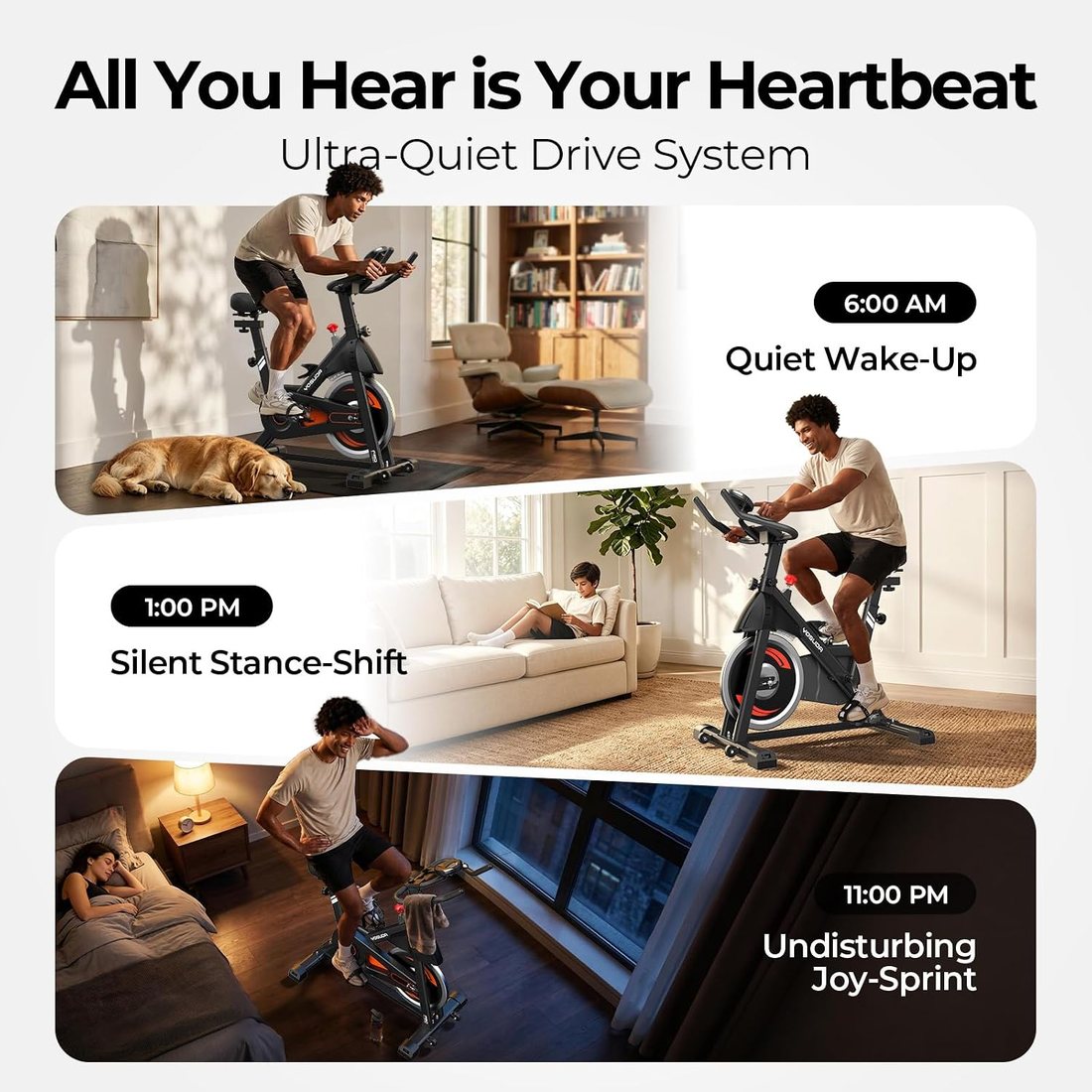 Magnetic Exercise Bike L-002C Pro view 5