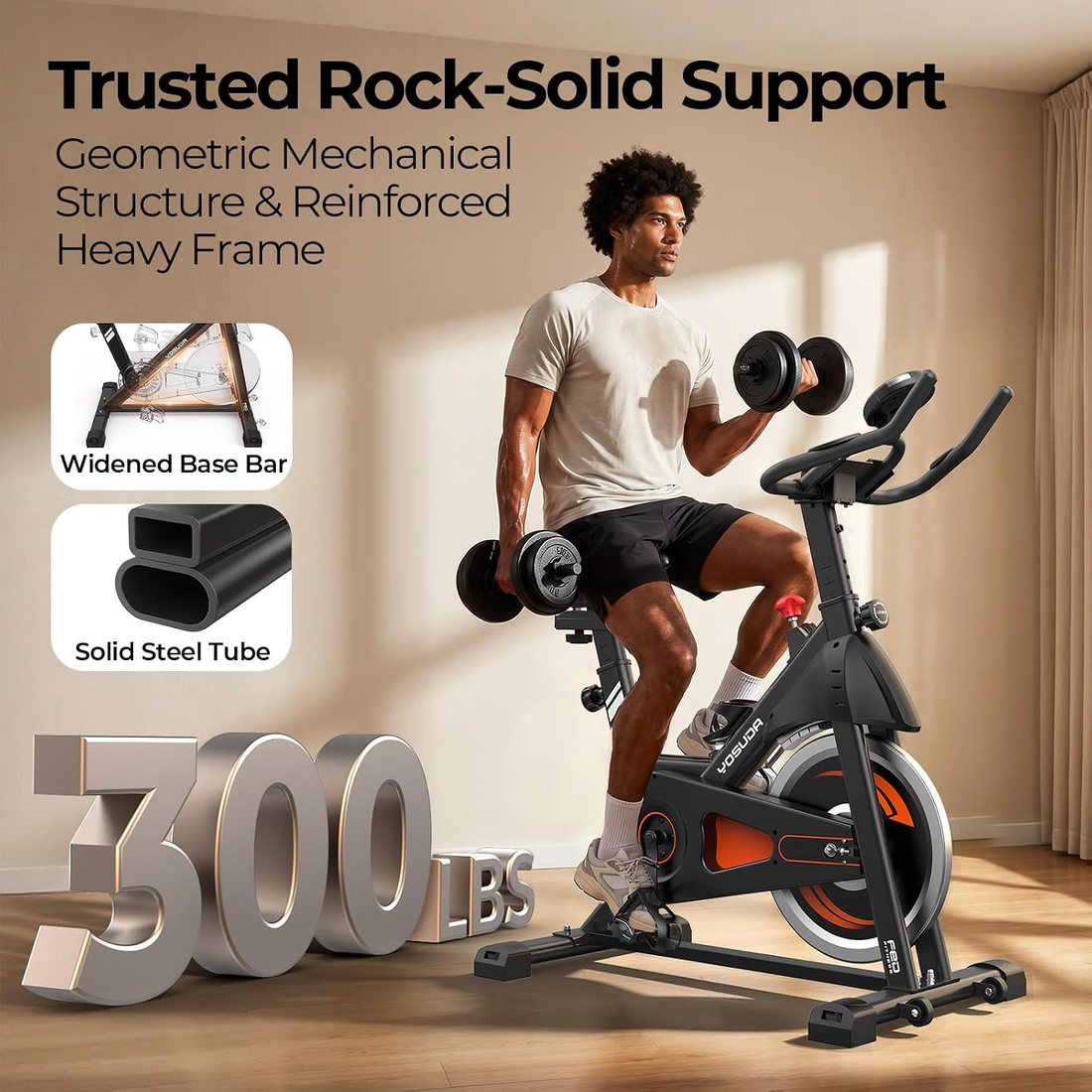 Magnetic Exercise Bike L-002C Pro view 6