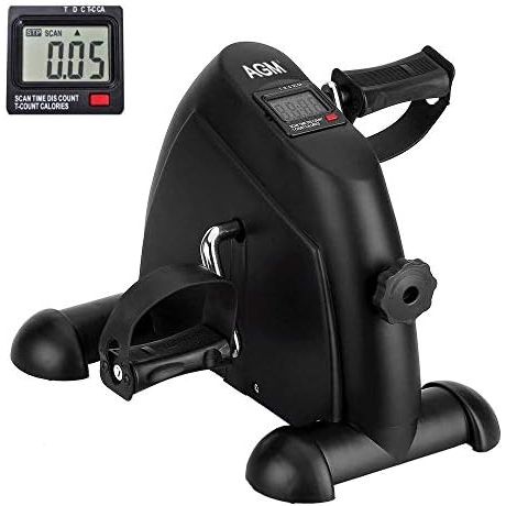 YOSUDA mini pedal exerciser for legs and arms in black