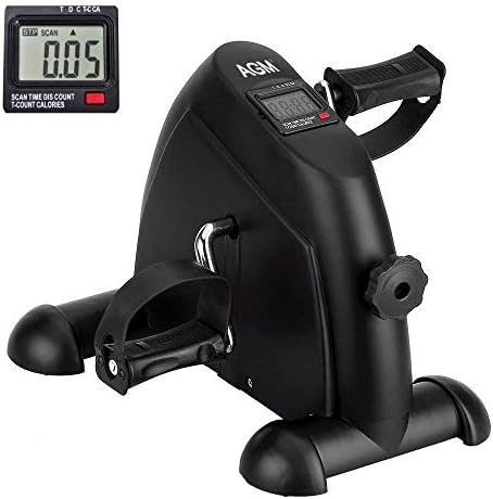 YOSUDA mini pedal exerciser for legs and arms in black