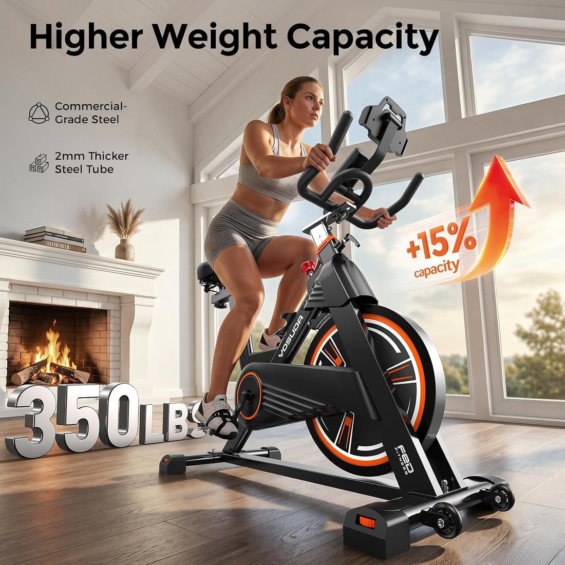 PRO Magnetic Exercise Bike L-010C view 3