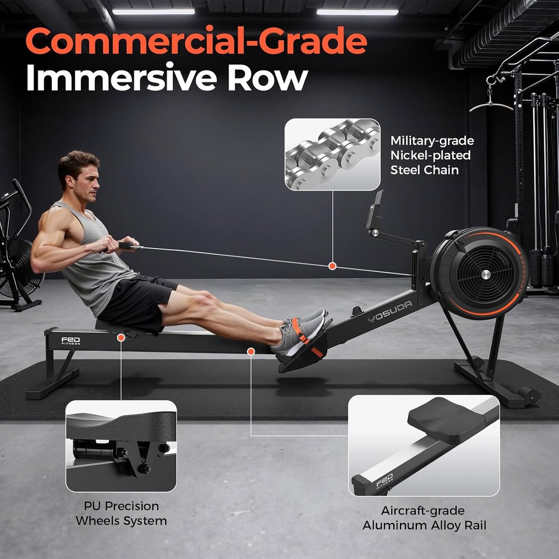 R2 Air Rowing Machine view 6