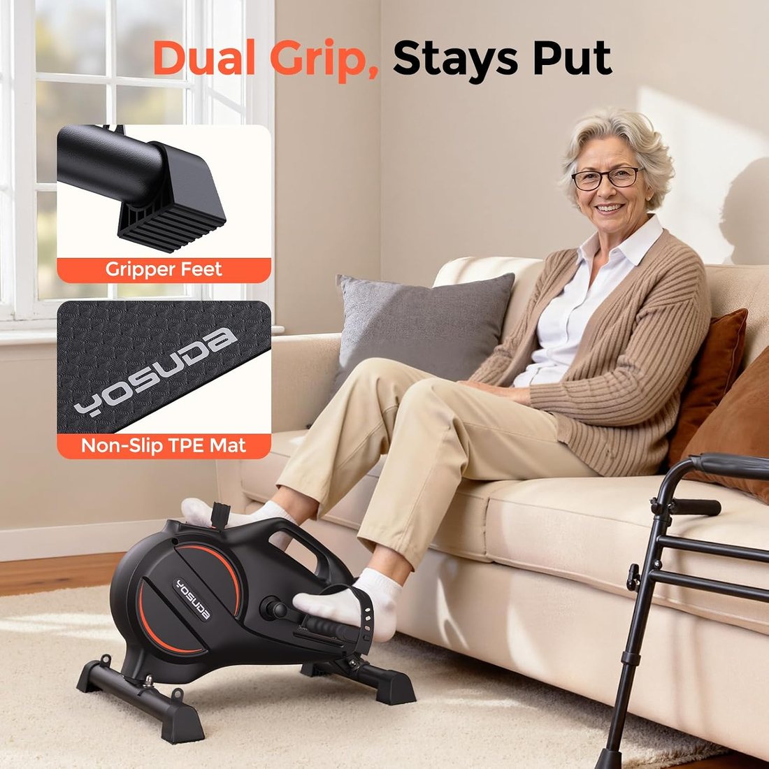 Under Desk Bike with 16-Level Resistance view 6
